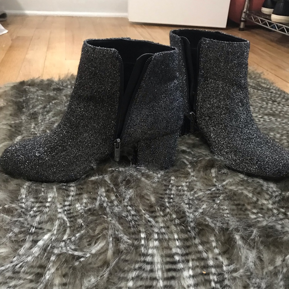 Sparkly black boots